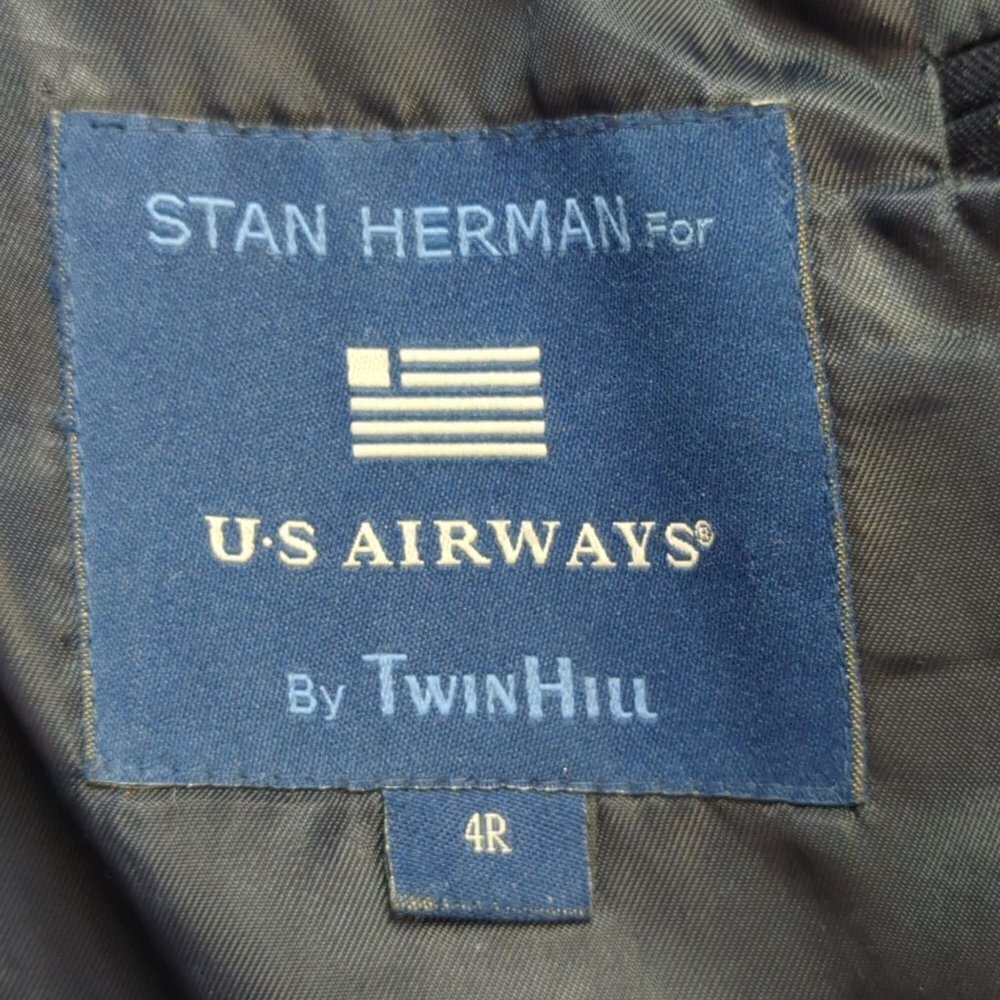 US Airways Navy Blue Women's Suit, Poly Wool Blend, Size 4 - Picture 5 of 16